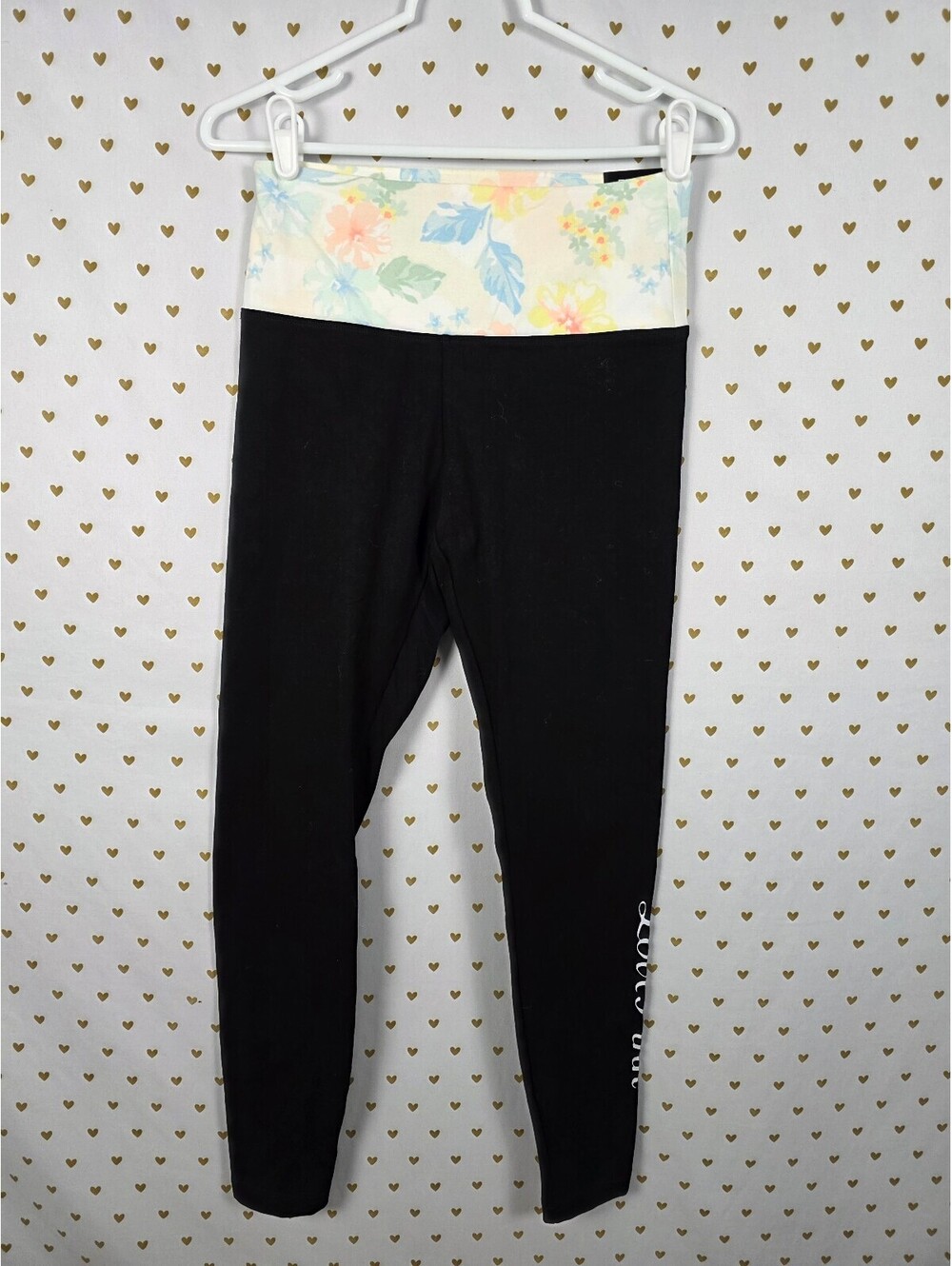 Victorias Secret PINK HIgh waist NWT Floral Ankle Skinny Yoga Pants or FOLDOVER